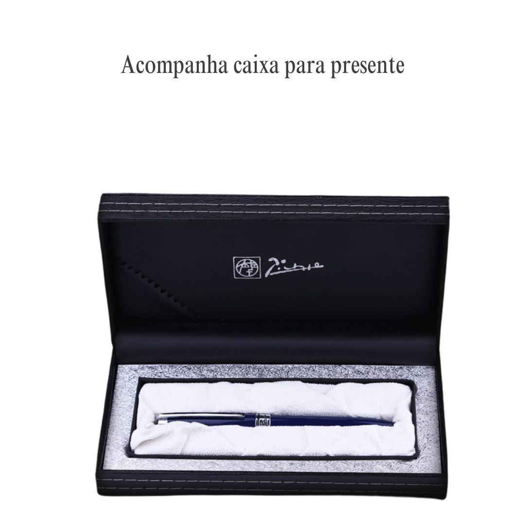 Caneta-Tinteiro Picasso: A Escolha dos Artistas Caneta de Cobre com Ponta de Iraurita Caneta-Tinteiro de 0,5 mm para Obras de Arte Design Elegante e Precisão Superior Caneta-Tinteiro em Caixa de Presente, Caneta tinteiro Picasso Caneta de cobre puro Caneta tinteiro com ponta de iraurita Caneta de escrita fina Caneta tinteiro de luxo