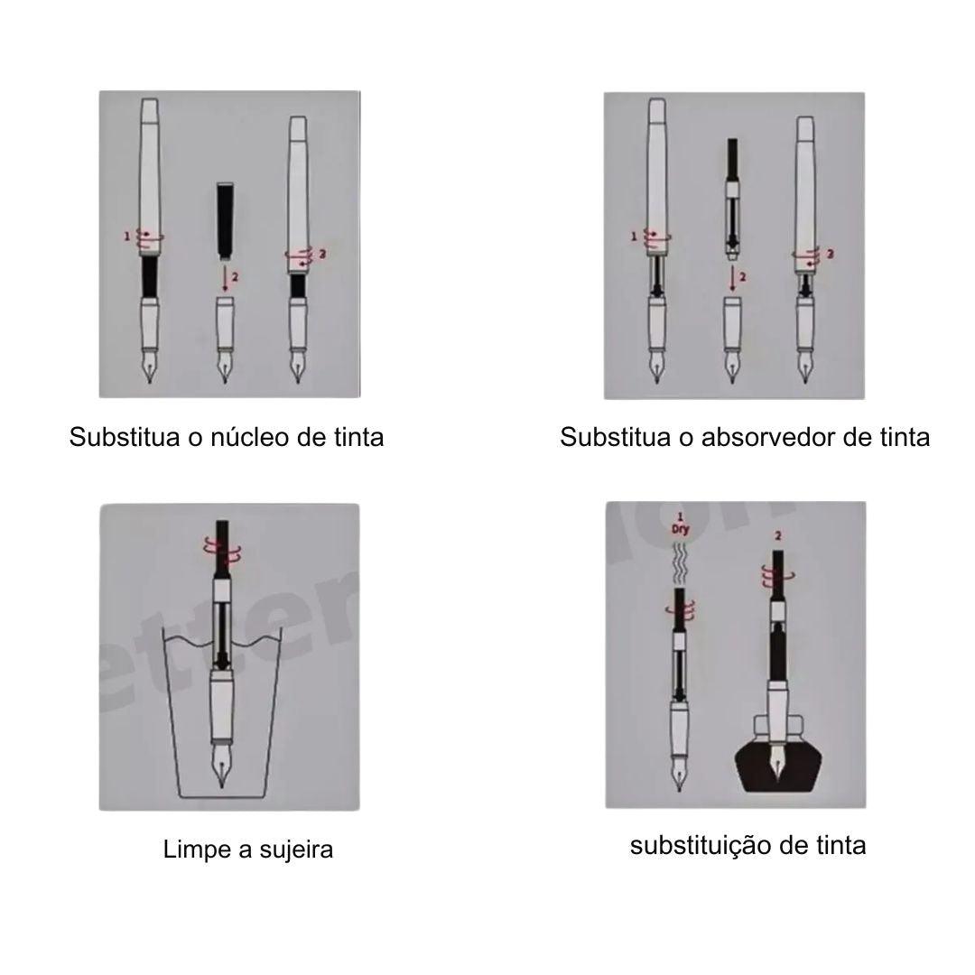 Caneta tinteiro clássica Caneta de aço inoxidável Caneta de metal para escrita Caneta tinteiro de 0,5 mm Caneta para escrita precisa, Caneta Tinteiro Clássica: Elegância e Precisão Caneta de Aço Inoxidável com Ponta de 0,5 mm Caneta Tinteiro de Metal para Escrita Refinada Caneta Tinteiro com Design Clássico e Durável Experiência de Escrita Suave e Confortável