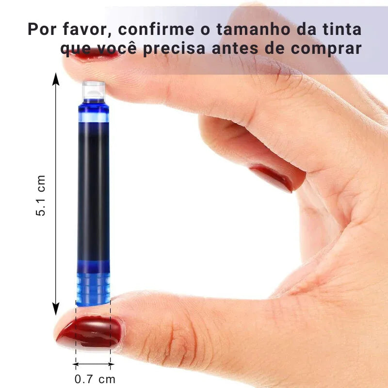Recargas de Tinta para Caneta-Tinteiro - Pacotes com 10, 20, 50 ou 100 Peças
Cartuchos de Tinta para Caneta-Tinteiro com Secagem Rápida
Conjunto de Tinta para Caneta - 10, 20, 50 ou 100 Unidades
Recargas Padrão Internacional para Canetas-Tinteiro
Tinta para Caneta-Tinteiro - Escrita Fluida e DuradoCartuchos de tinta para caneta-tinteiro
Recargas de tinta para caneta-tinteiro
Tinta padrão internacional para canetas
Recargas de tinta fluida para canetas
Cartucho de tinta de secagem rápida para caneta-tinteiro