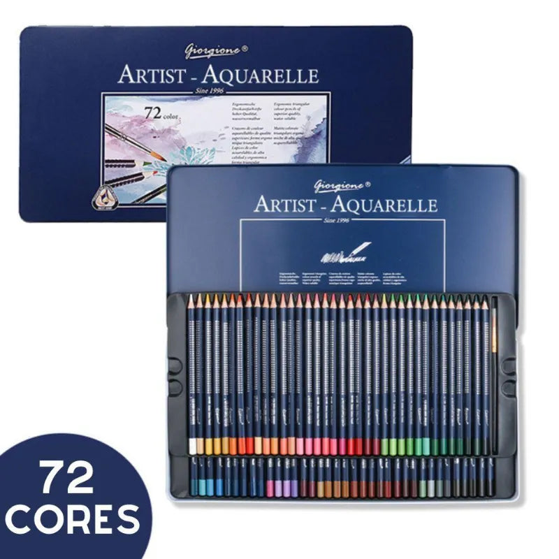 Conjunto Profissional de Lápis Aquarela: Cores Vibrantes e Precisão Lápis de Aquarela para Obras Artísticas Profundas Explore Sua Criatividade com Cores Envolventes Qualidade Premium para Artistas Exigentes Eleve Sua Arte com o Conjunto de Lápis Aquarela, Conjunto de lápis aquarela Lápis de aquarela profissional Cores vibrantes para arte Lápis de qualidade premium Ferramentas para artistas
