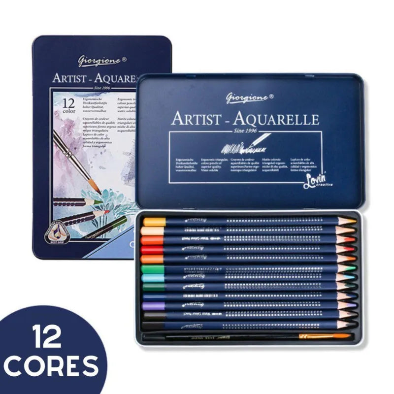 Conjunto Profissional de Lápis Aquarela: Cores Vibrantes e Precisão Lápis de Aquarela para Obras Artísticas Profundas Explore Sua Criatividade com Cores Envolventes Qualidade Premium para Artistas Exigentes Eleve Sua Arte com o Conjunto de Lápis Aquarela, Conjunto de lápis aquarela Lápis de aquarela profissional Cores vibrantes para arte Lápis de qualidade premium Ferramentas para artistas