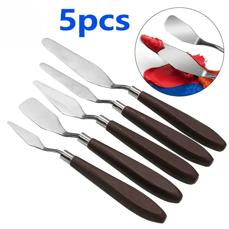 Eleve suas habilidades artísticas com nosso Conjunto de Paletas em Aço Inoxidável. Projetado para artistas e entusiastas da pintura e decoração, este conjunto de ferramentas oferece versatilidade e durabilidade para uma variedade de projetos criativos.