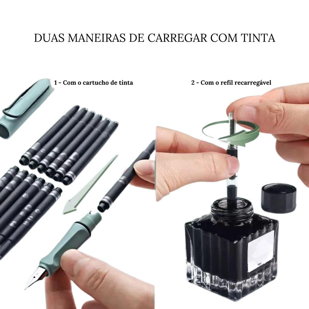 Caneta Tinteiro Multifuncional: Versatilidade e Elegância Caneta de Aço Inoxidável com Ponta de 0,38 mm Experiência de Escrita Confortável e Precisa Caneta Tinteiro Leve e Durável para Uso Diário Design Moderno para Escritores Exigentes, Caneta tinteiro multifuncional Caneta de aço inoxidável Caneta de ponta fina 0,38 mm Caneta ergonômica para caligrafia Caneta de escrita suave e precisa