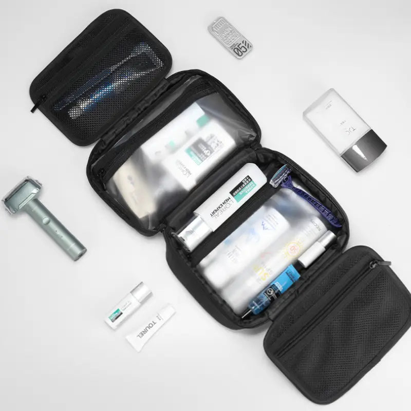 •	Bolsa de Higiene Pessoal •	Necessaire de Viagem •	Estojo de Cosméticos Compacto •	Organizador de Higiene para Viagem •	Necessaire Prática e Elegante •	Bolsa de viagem •	Necessaire de higiene •	Estojo de cosméticos •	Bolsa organizadora •	Bolsa de náilon