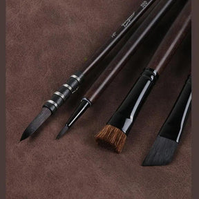 Conjunto de pincéis para aquarela Pincéis de náilon para pintura Pincéis ergonômicos para artistas Pincéis de cabelo misto Pincéis de pintura com cabo de madeira, Conjunto de pincéis para aquarela Pincéis de náilon para pintura Pincéis ergonômicos para artistas Pincéis de cabelo misto Pincéis de pintura com cabo de madeira