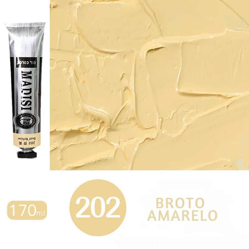 Tinta a óleo para artistas
Tinta a óleo de alta qualidade
Tinta a óleo para tela
Tinta a óleo para vidro
Tinta artística de 170ml
Tintas a óleo profissionais
Tubo de tinta a óleo grande Tinta a Óleo de Alta Qualidade para Artistas, embalada em um tubo de alumínio de 170ml. Ideal para uso em tela, vidro, papel e outras superfícies artísticas. Oferece cores vibrantes, secagem lenta e cobertura uniforme. Perfeita para artistas profissionais e amadores que buscam explorar diversas técnicas de pintura