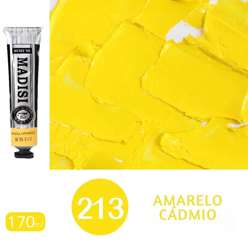 Tinta a óleo para artistas
Tinta a óleo de alta qualidade
Tinta a óleo para tela
Tinta a óleo para vidro
Tinta artística de 170ml
Tintas a óleo profissionais
Tubo de tinta a óleo grande Tinta a Óleo de Alta Qualidade para Artistas, embalada em um tubo de alumínio de 170ml. Ideal para uso em tela, vidro, papel e outras superfícies artísticas. Oferece cores vibrantes, secagem lenta e cobertura uniforme. Perfeita para artistas profissionais e amadores que buscam explorar diversas técnicas de pintura