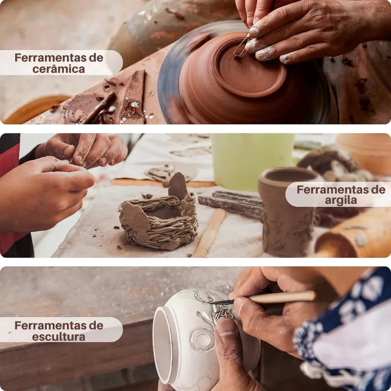 Kit de Ferramentas para Cerâmica
Conjunto de Escultura de Alta Qualidade
Ferramentas de Argila para Escultores
Kit de Modelagem em Madeira e Aço
Ferramentas de Cerâmica Profissionais Ferramentas de cerâmica
Kit de escultura
Ferramentas para argila
Conjunto de modelagem
Ferramentas de aço inoxidável