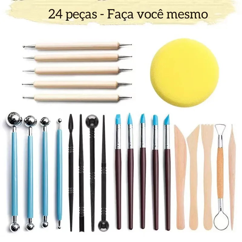 Kit Completo de Ferramentas de Escultura para Cerâmica"
"Ferramentas de Escultura em Madeira e Ferro"
"Durabilidade e Precisão: Ferramentas para Ceramistas"
"Conjunto de Ferramentas de Escultura em Argila"
"Acessórios Essenciais para Escultores de Cerâmica e Argila Ferramentas de escultura em argila
Kit de ferramentas para cerâmica
Ferramentas de modelagem de argila
Conjunto de escultura em madeira e ferro
Acessórios para escultores de cerâmica