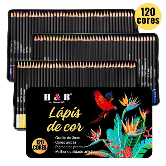 Lápis de cor de Núcleo Macio é um lápis premium com grafite colorido e um pacote em caixa de lata. Suas pontas macias permitem um fácil afiamento e garantem que não quebrem, rachem ou esfarelem. Experimente uma experiência artística única com estes lápis!