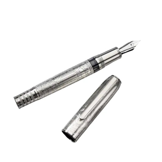 Caneta Tinteiro Decorada: Elegância em Cada Traço Caneta de Iraurita com Ponta Extra Fina de 0,38 mm Design Sofisticado para Amantes da Escrita Manual Caneta Tinteiro Decorada: Estilo e Versatilidade Escreva com Precisão e Beleza, Caneta tinteiro decorada Caneta de metal com ponta de iraurita Caneta de ponta fina 0,5 mm Caneta de escrita sofisticada Caneta de design elegante