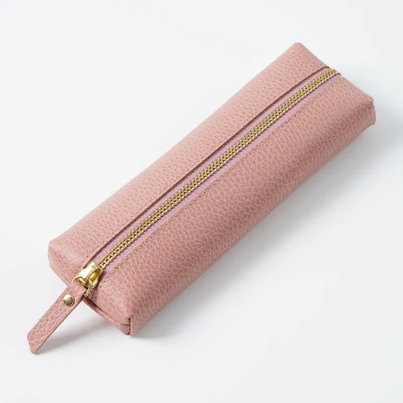 Estojo para Lápis com Zíper em Couro Genuíno Estojo Elegante para Escolas e Escritórios Estojo Compacto e Funcional em Couro Estojo de Couro para Lápis e Canetas Acessório Sofisticado para Organizar Seus Itens, Estojo de couro para lápis Estojo para lápis com zíper Estojo de couro para escritório Estojo compacto de couro Acessórios de papelaria em couro