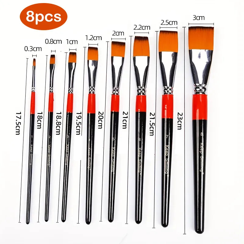 Conjunto de Pincéis de Aquarela com Pelo de Náilon
Pincéis Planos com Cerdas de Náilon para Pintura
Pincel de Esponja/Carimbo para Artistas
Pincéis Profissionais de Náilon para Aquarela
Conjunto de Pincéis para Técnicas de Pintura Pincéis de aquarela
Pincéis de náilon
Conjunto de pincéis planos
Pincel para pintura com cabo de madeira
Pincel de esponja e carimbo