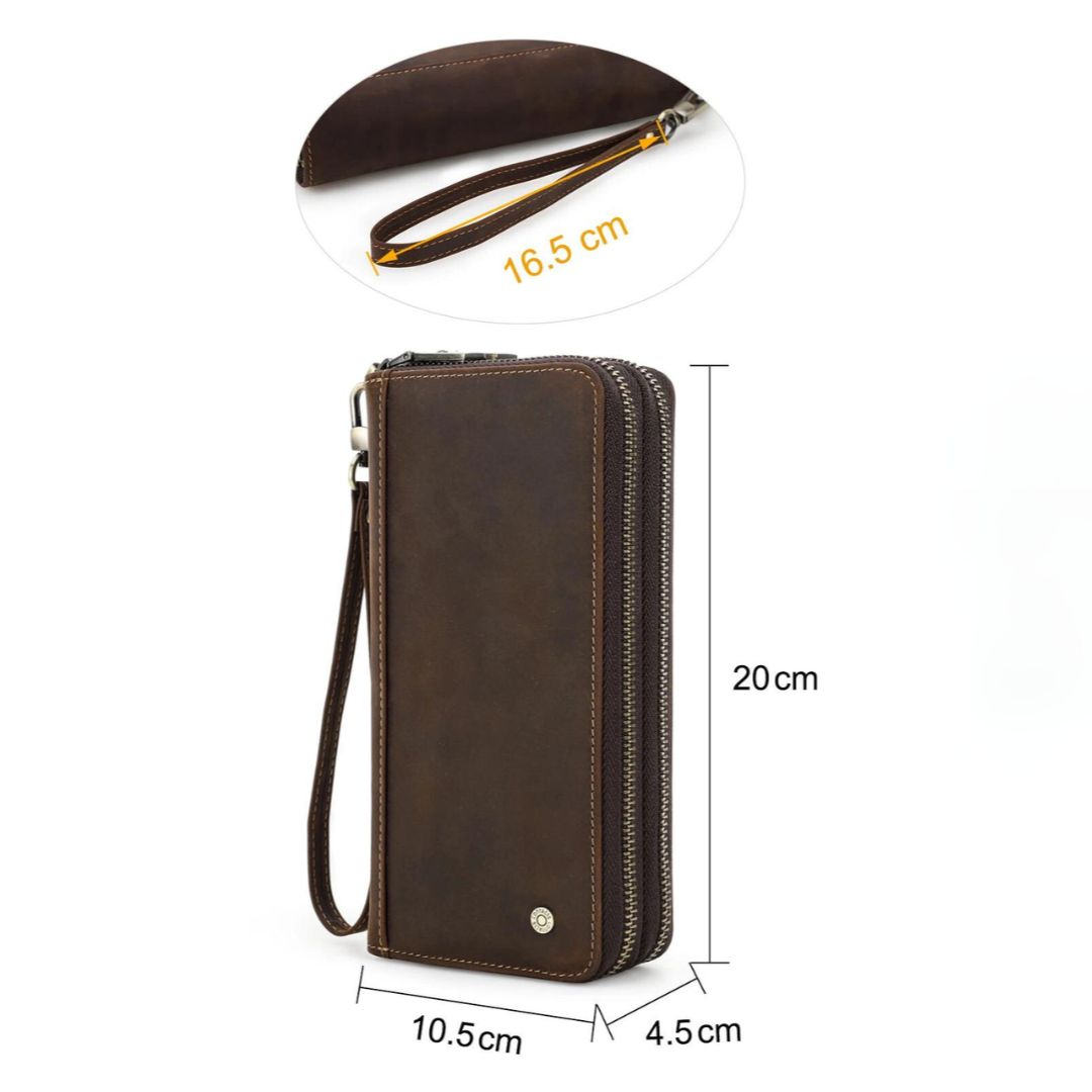 Carteira Longa Vintage Couro Genuíno de Vaca Estilo Vintage Funcionalidade Elegante Organização Diária Estilo Duradouro: Carteira Longa Vintage em Couro" "Praticidade Elegante: Carteira Masculina com Zíper" "Charme Vintage: Carteira Longa para Homens Modernos" "Qualidade e Design: Carteira em Couro Genuíno" "Sofisticação Diária: Carteira Vintage com Compartimentos