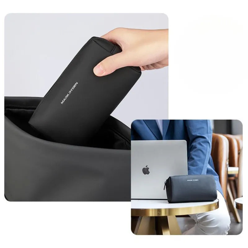 Saco de Higiene Oxford Estojo Cosmético de Viagem Design Minimalista de Viagem Organizador de Higiene Pessoal Saco Leve e Funcional, Saco de higiene Estojo cosmético Material Oxford Organizador de viagem Estilo minimalista