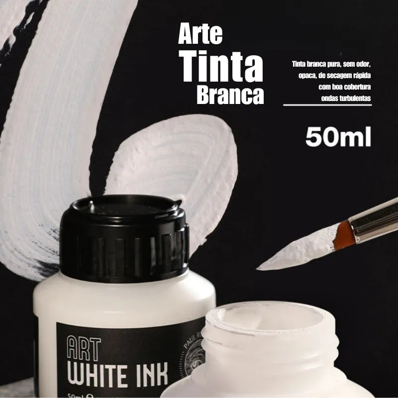 Tinta Branca de Alto Brilho de 50ml em embalagem de caixa. Tinta altamente opaca, ideal para realces, correções e detalhes precisos em ilustrações e arte. Para uso com pincéis ou canetas de imersão. A tinta oferece cobertura perfeita e alto brilho para acabamentos profissionais. Tinta branca opaca
Tinta de alto brilho para ilustração
Correção com tinta branca
Tinta de artista para caneta de imersão
Tinta para realce em arte
Tinta branca para fundo escuro
Pigmento à base de água
Tinta branca para artistas
