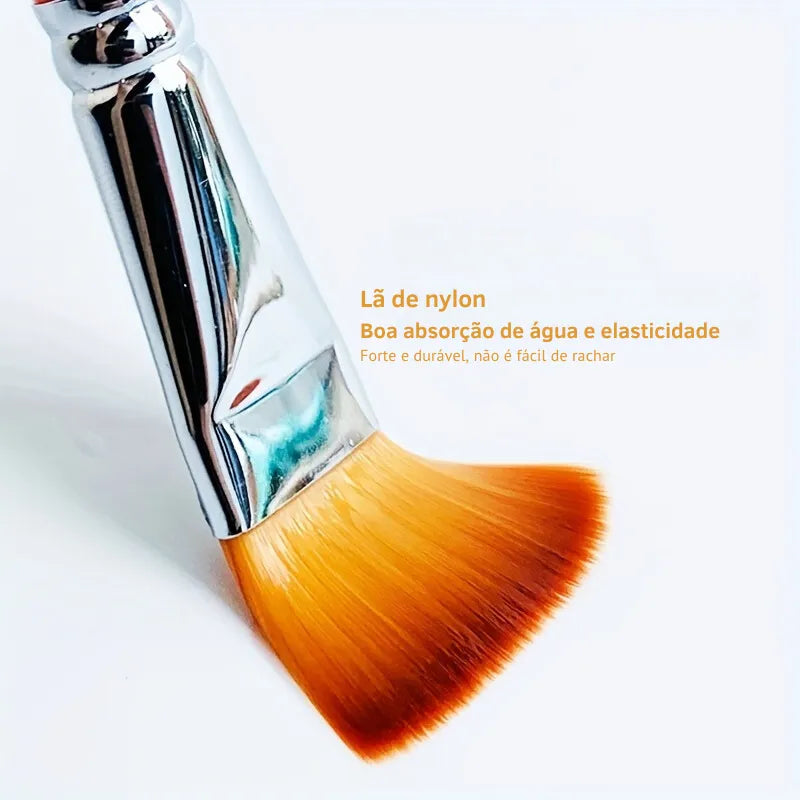 Conjunto de Pincéis de Aquarela com Pelo de Náilon
Pincéis Planos com Cerdas de Náilon para Pintura
Pincel de Esponja/Carimbo para Artistas
Pincéis Profissionais de Náilon para Aquarela
Conjunto de Pincéis para Técnicas de Pintura Pincéis de aquarela
Pincéis de náilon
Conjunto de pincéis planos
Pincel para pintura com cabo de madeira
Pincel de esponja e carimbo