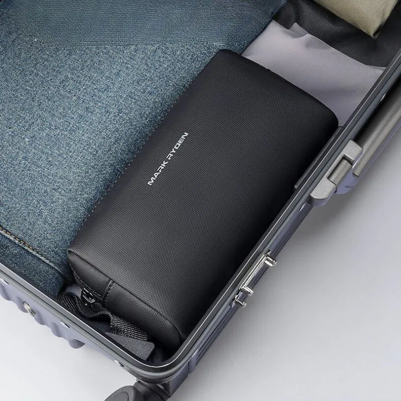 Saco de Higiene Oxford Estojo Cosmético de Viagem Design Minimalista de Viagem Organizador de Higiene Pessoal Saco Leve e Funcional, Saco de higiene Estojo cosmético Material Oxford Organizador de viagem Estilo minimalista