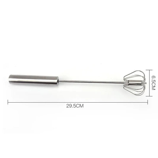 Agitador rotativo manual em aço inoxidável para misturar esmaltes cerâmicos.
Ferramenta de aço inoxidável com design ergonômico para ceramistas.
