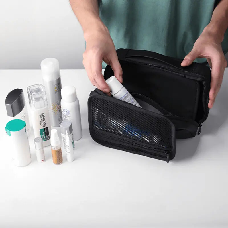 •	Bolsa de Higiene Pessoal •	Necessaire de Viagem •	Estojo de Cosméticos Compacto •	Organizador de Higiene para Viagem •	Necessaire Prática e Elegante •	Bolsa de viagem •	Necessaire de higiene •	Estojo de cosméticos •	Bolsa organizadora •	Bolsa de náilon